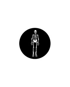 Standard Steel Gobo #77557 - Skeleton - Size A 100mm)