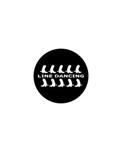 Standard Steel Gobo #77661 - Line Dancing 2 - Size A 100mm)