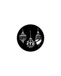 Standard Steel Gobo #77942 - Baubles - Size A 100mm)