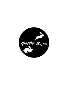 Standard Steel Gobo #78017 - Happy Easter - Size A 100mm)