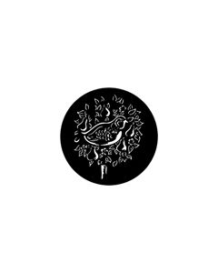 Standard Steel Gobo #78019 - Partridge - Size A 100mm)