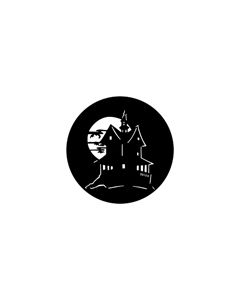 Standard Steel Gobo #78102 - Haunted House - Size A 100mm)