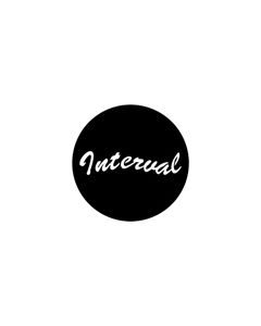Standard Steel Gobo #78117 - Interval - Size A 100mm)