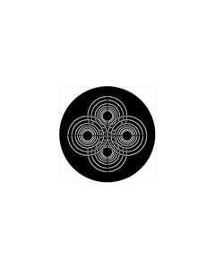 Standard Steel Gobo #74006 - Symmetric 6 - Size A 100mm)
