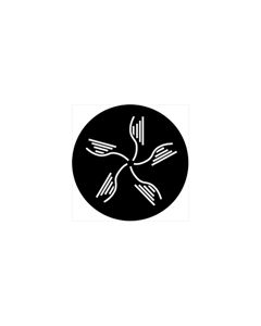 Standard Steel Gobo #74060 - Organic 10 - Size A 100mm)