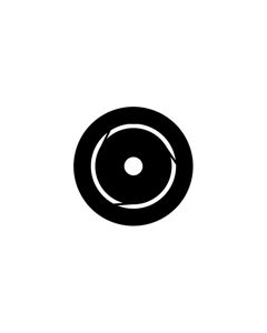Standard Steel Gobo #77426 - Cone & Spot - Size A 100mm)