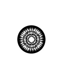 Standard Steel Gobo #77616 - Jagged Circles - Size A 100mm)
