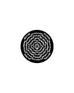 Standard Steel Gobo #78473 - Hypnotic Fan - Size A 100mm)