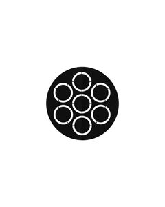 Standard Steel Gobo #78475 - Rotating Apertures - Size A 100mm)