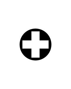 Standard Steel Gobo #77967 - First Aid - Size A 100mm)