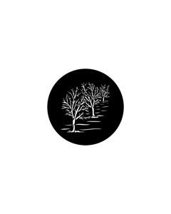Standard Steel Gobo #77744 - Three Trees - Size A 100mm)