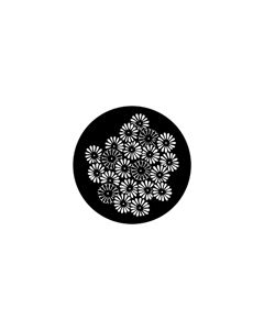 Standard Steel Gobo #77773 - Flowers - Size A 100mm)