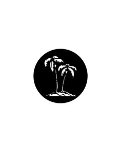 Standard Steel Gobo #79403 - Tropical Tree - Size A 100mm)