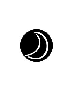 Standard Steel Gobo #78168 - Child's Moon - Size A 100mm)