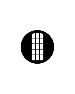 Standard Steel Gobo #77135 - Regency - Size A 100mm)