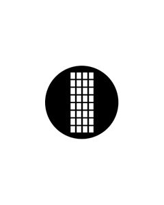 Standard Steel Gobo #77142 - Georgian - Size A 100mm)