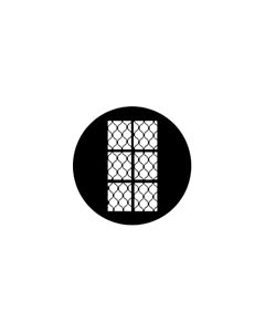 Standard Steel Gobo #77336 - Renaissance - Size A 100mm)