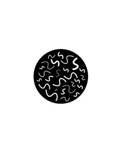 Standard Steel Gobo #77578 - Wiggles - Size A 100mm)