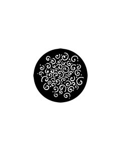 Standard Steel Gobo #78125 - Squiggle - Size A 100mm)