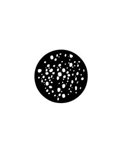 Standard Steel Gobo #78208 - Irregular Spots - Size A 100mm)