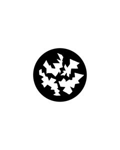 Standard Steel Gobo #78458 - Maws - Size A 100mm)