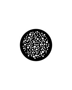 Standard Steel Gobo #79650 - Bubbles Small - Size A 100mm)