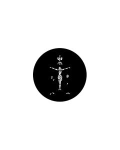 Standard Steel Gobo #73615 - Stained Glass White - Size A 100mm)