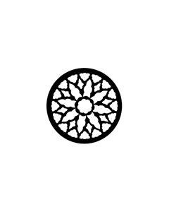 Standard Steel Gobo #77145 - Rose Window 2 - Size A 100mm)