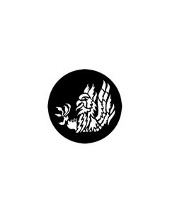 Standard Steel Gobo #77207 - Heraldics 6 - Size A 100mm)