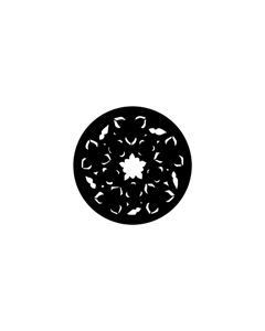 Standard Steel Gobo #77886 - Gothic Rose (Red) - Size A 100mm)