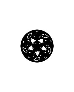Standard Steel Gobo #77887 - Gothic Rose (Yellow) - Size A 100mm)