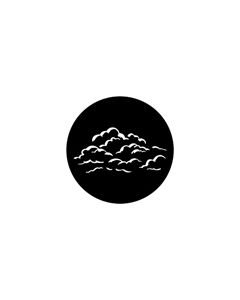 Standard Steel Gobo #78170 - Cloud Outlines - Size A 100mm)