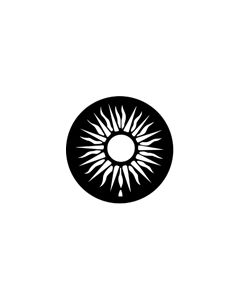 Standard Steel Gobo #77400 - Sun - Size A 100mm)