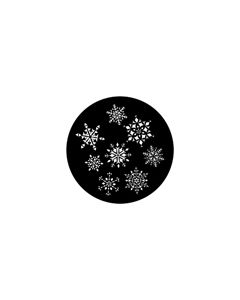 Standard Steel Gobo #79129 - Snowflakes 2 - Size A 100mm)