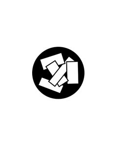 Standard Steel Gobo #77416 - Quadrangles - Size A 100mm)