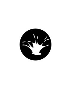 Standard Steel Gobo #78135 - Splosh - Size A 100mm)