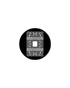 Standard Steel Gobo #78212 - Decorative Grill 2 - Size A 100mm)