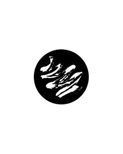 Standard Steel Gobo #77534 - Brush Stroke 1 - Size M (66mm)