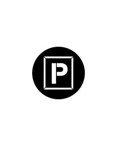 Standard Steel Gobo #77677 - Parking - Size M (66mm)