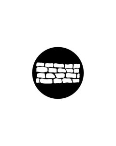 Standard Steel Gobo #77519 - Stone Wall - Size M (66mm)