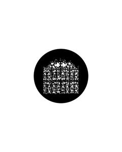Standard Steel Gobo #78035 - Filigree Gate - Size M (66mm)