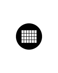 Standard Steel Gobo #78493 - Judy Window - Size M (66mm)
