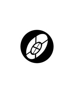 Standard Steel Gobo #79013 - Distorted Eliptical - Size M (66mm)