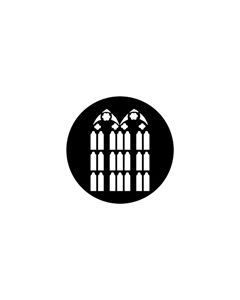 Standard Steel Gobo #79018 - Double Belfry - Size M (66mm)