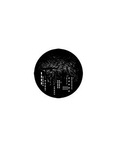 Standard Steel Gobo #77826 - Meshed Cranes - Size M (66mm)