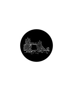 Standard Steel Gobo #78144 - Tower Bridge 2 - Size M (66mm)