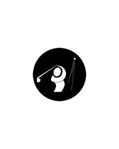 Standard Steel Gobo #78504 - Golfer - Size M (66mm)