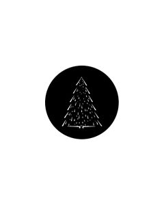 Standard Steel Gobo #73633 - Christmas Tree C - Size M (66mm)