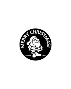 Standard Steel Gobo #76538 - Merry Christmas 2 - Size M (66mm)