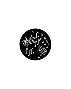 Standard Steel Gobo #77301 - Jazz - Size M (66mm)